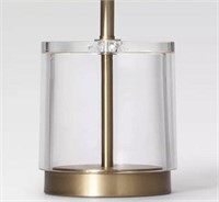 LAMP ONLY Modern Acrylic Accent Lamp Brass