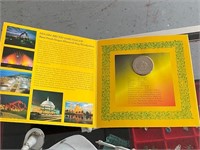 2001 BRUNEI COIN DISPLAY - MADE LOCALLY BY JARDIN