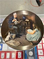 VINTAGE NORMAN ROCKWELL PLATE BY KNOWLES