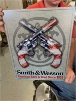 MODERN REPOP SMITH&WESSONN AMERICAN PISTOLS SIGN