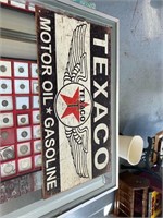 MODERN REPOP TEXACO WINGS MOTOR OIL SIGN