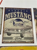 MODERN REPOP CLASSIC MUSTANG FORD SQUARE SIGN