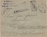 Luxembourg Stamps 1913 Registered Cover, attractiv