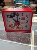 VINTAGE 1980'S MICKEY MOUSE LORUS TRAVEL CLOCK