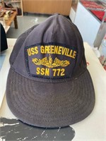 VINTAGE USS GREENEVILLE SSN 772 HAT