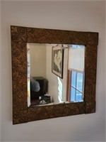 Gold Painted Wall Mirror