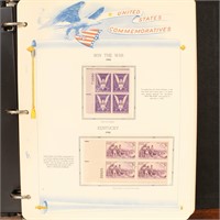 US Stamps Mint Commemorative Plate Blocks 1942-55