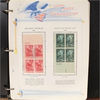 US Stamps Commemorative Plate Blocks 1956-62