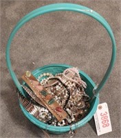 Entire basket full of ladies beaded necklaces