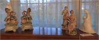 Figurine lot to include: Pair of German bisque