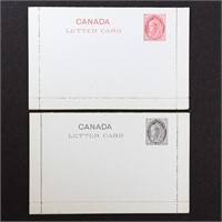 Canada Mint Postal Cards H&G #7a & 9a on thick