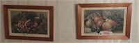 Pair of framed fruit theorems in pine frames: