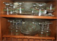 Qty of Arbys glasses, trivets, bowls, figural