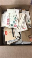 US Stamps 2000+ Covers in Bankers Box early to mid