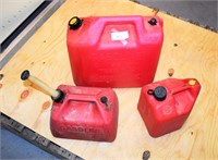 Lot of 3 Gas Containers