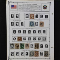 US Stamps on Regent Stamp Album Pages
