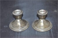 Vintage Sterling Weighted Candle Holders