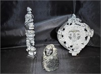 3 Decorative Stone Carvings