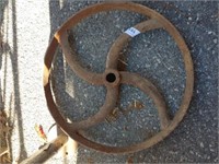 Primitive Cast Metal Fly Wheel