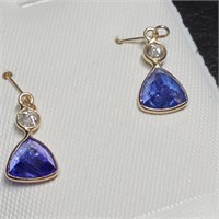 $2195 14K  Sapphire(1.7ct) Diamond(0.2Ct,I1-I2,F-G