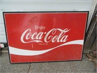 Coca-Cola Tin Sign, Approx 60"x40"x2"