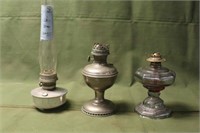 (3) Vintage Oil Lanterns