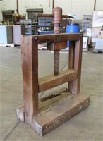 Vintage Wooden Press, Approx 28"x16"x42"