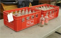 (2) Crates w/"The Pop Shoppe" Glass Bottles