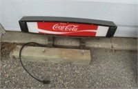 Coca-Cola Lighted Pop Cooler Sign