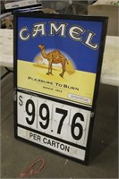 Camel Cigarette Display Sign, Approx 31"x47"