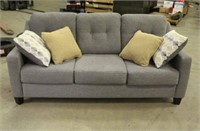 Gray Couch w/(4) Pillows, Approx 79"x36"x33"