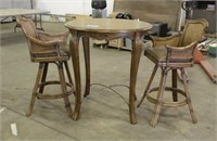 Dining Room Table w/(2) Chairs, Approx 38"x41"