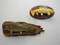 (2) MOUNTED TROUT: