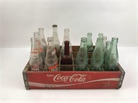 Vintage Coca-Cola Crate, Vintage Bottles