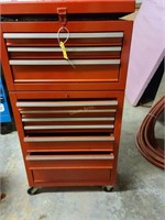 Red stack tool cabinet
