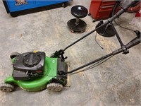 Push lawn mower, handle damaged