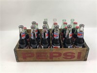 Vintage Pepsi Crate & Soda Bottles
