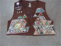 Girl Scout vest with patches