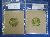 2 2002 Olympic coins