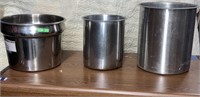 Lot of Commercial Restaurant Stainless Pots