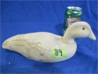 Hand carved wood duck