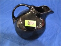 HALL pottery - large black jug