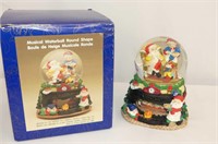 Musical Christmas Snow Globe with Box