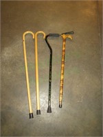 Lot of 4 canes