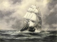 OIL OF THE SHIP "CHARLOTTE" BY A.W. MORRELL