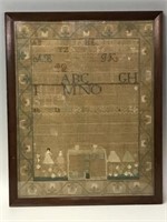 EARLY 19TH C. SAMPLER WROUGHT BY HANNAH CHASE