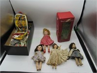 Lot VTG dolls, clothes and SAS traveling trunk