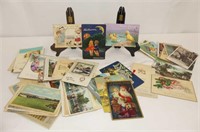 Assortment of Used Vintage Postcards