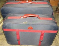 Set of 2 Fabric Samsonite wheeled suitcases