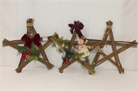 3 Decorative Christmas Stars